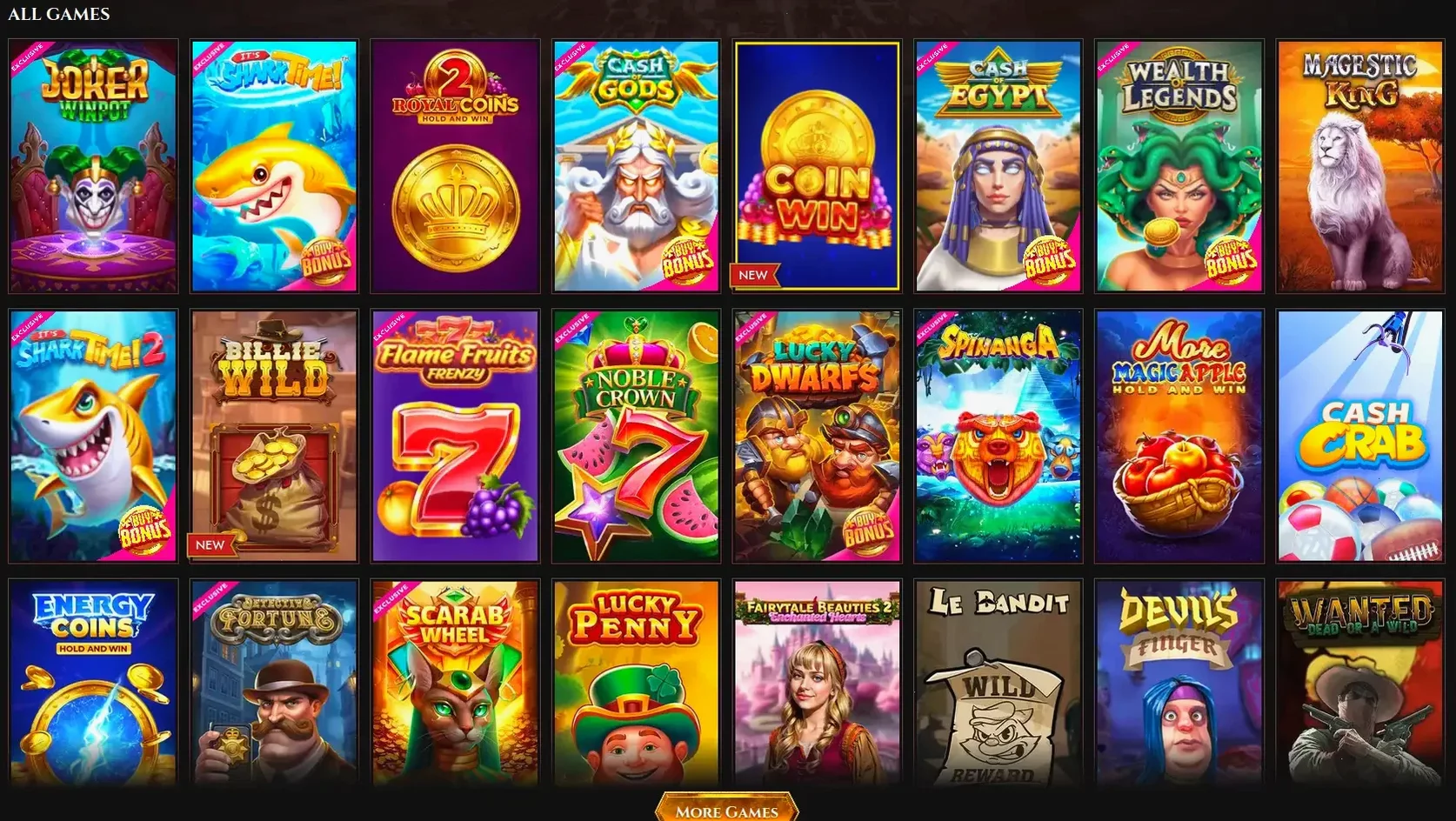 Игровой интерфейс Вулкан Делюкс